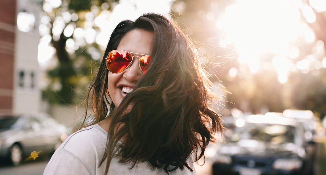 woman with sunglasses